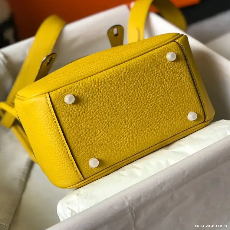 Affordable Mini Khaki Gold Leather Togo Hermes Bag In Lindy Hardware 0507